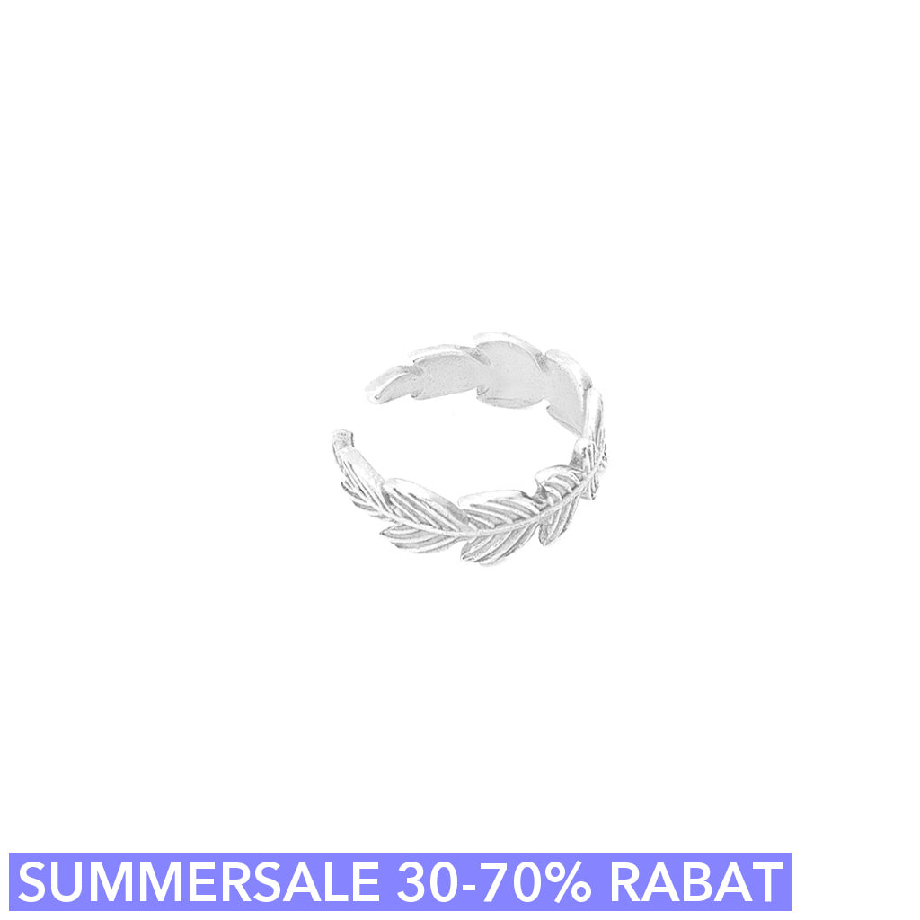 Cuff   ørering  Feathercuff Onesize Regulerbar Størrelse Sterling Sølv