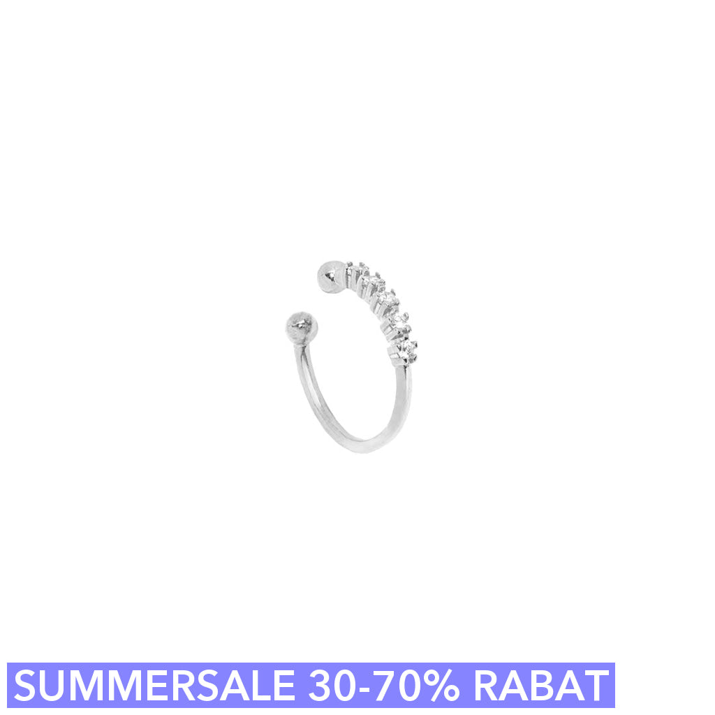 Cuff   ørering  Quintet Onesize Regulerbar Størrelse Sterling Sølv