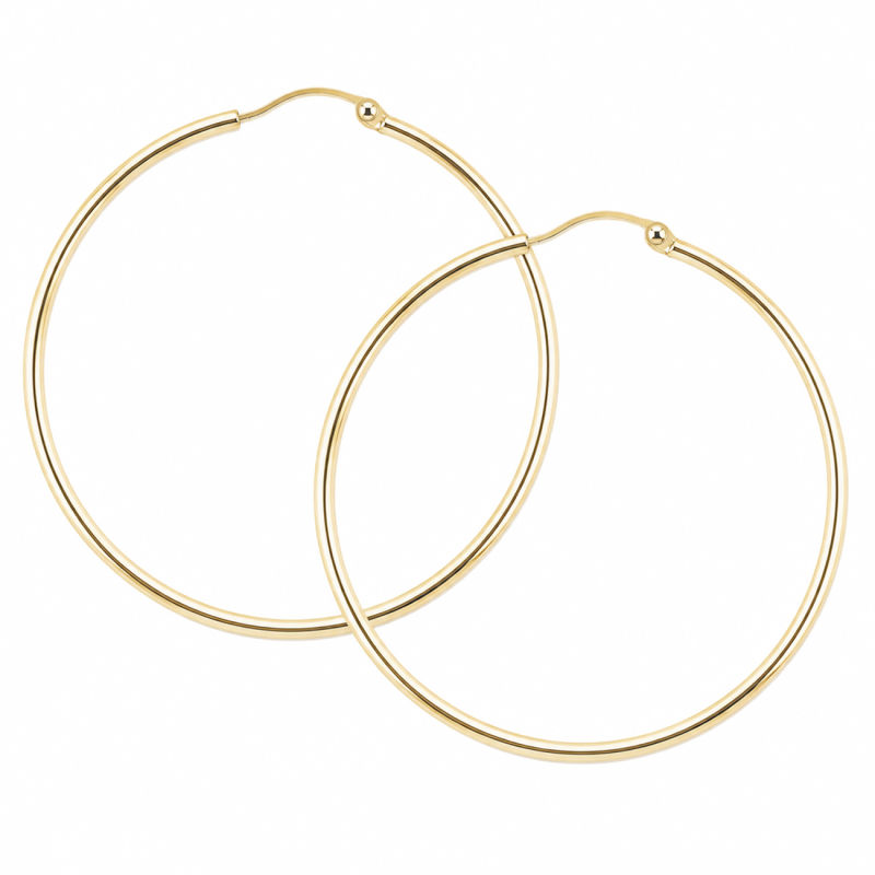 Ana Hoop Large 40 Mm   Golden