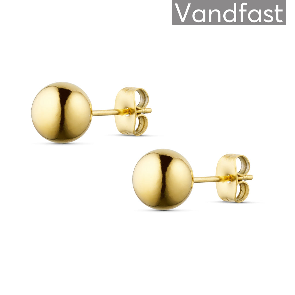 Annebrauner Ball Studs øreringe 18k Guldbelagt   Mm