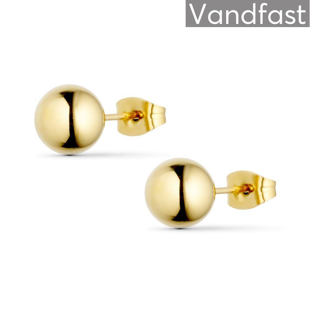 Annebrauner Ball Studs øreringe 18k Guldbelagt   Mm