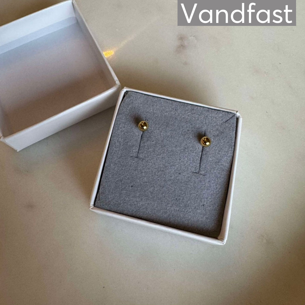Annebrauner Ball Studs øreringe 18k Guldbelagt   Mm