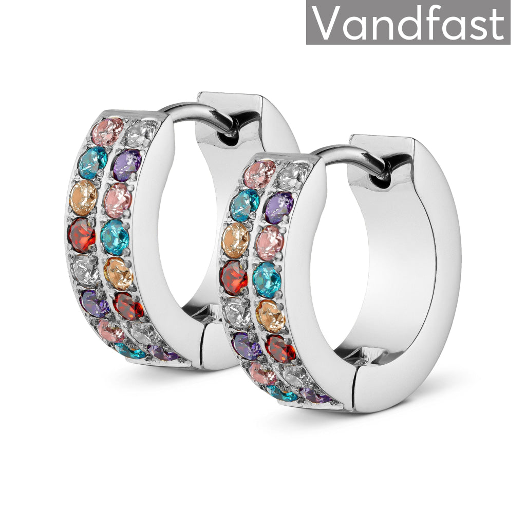 Annebrauner Creole Double Line Multicolor øreringe
