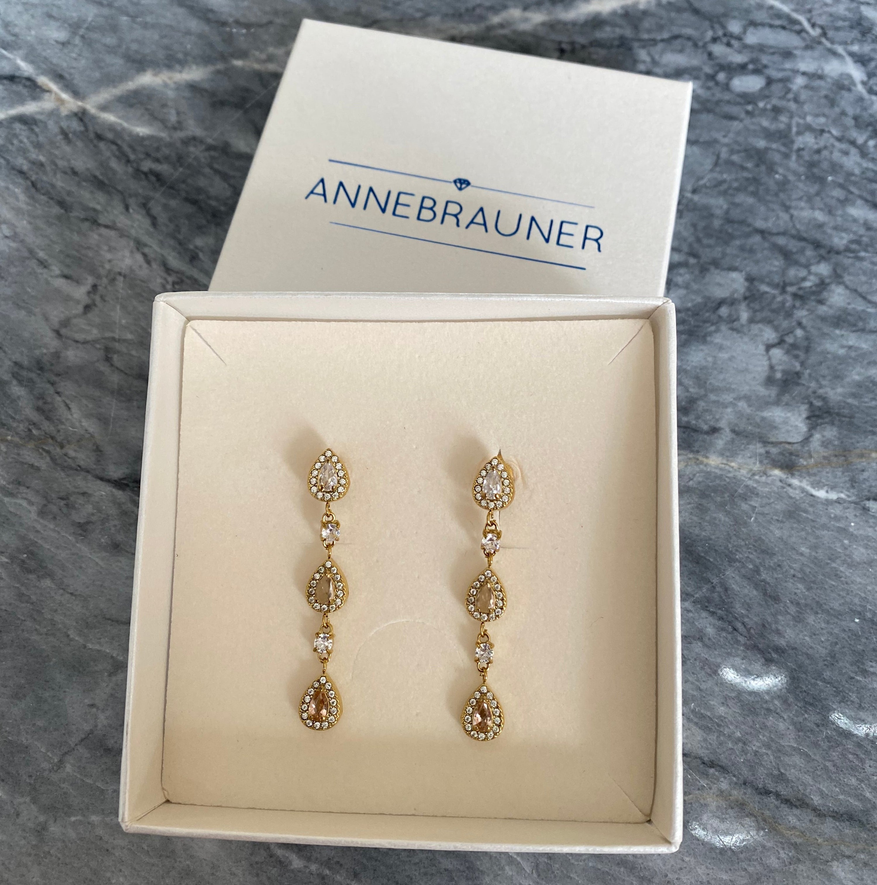 Annebrauner Galla øreringe 18k Guldbelagt