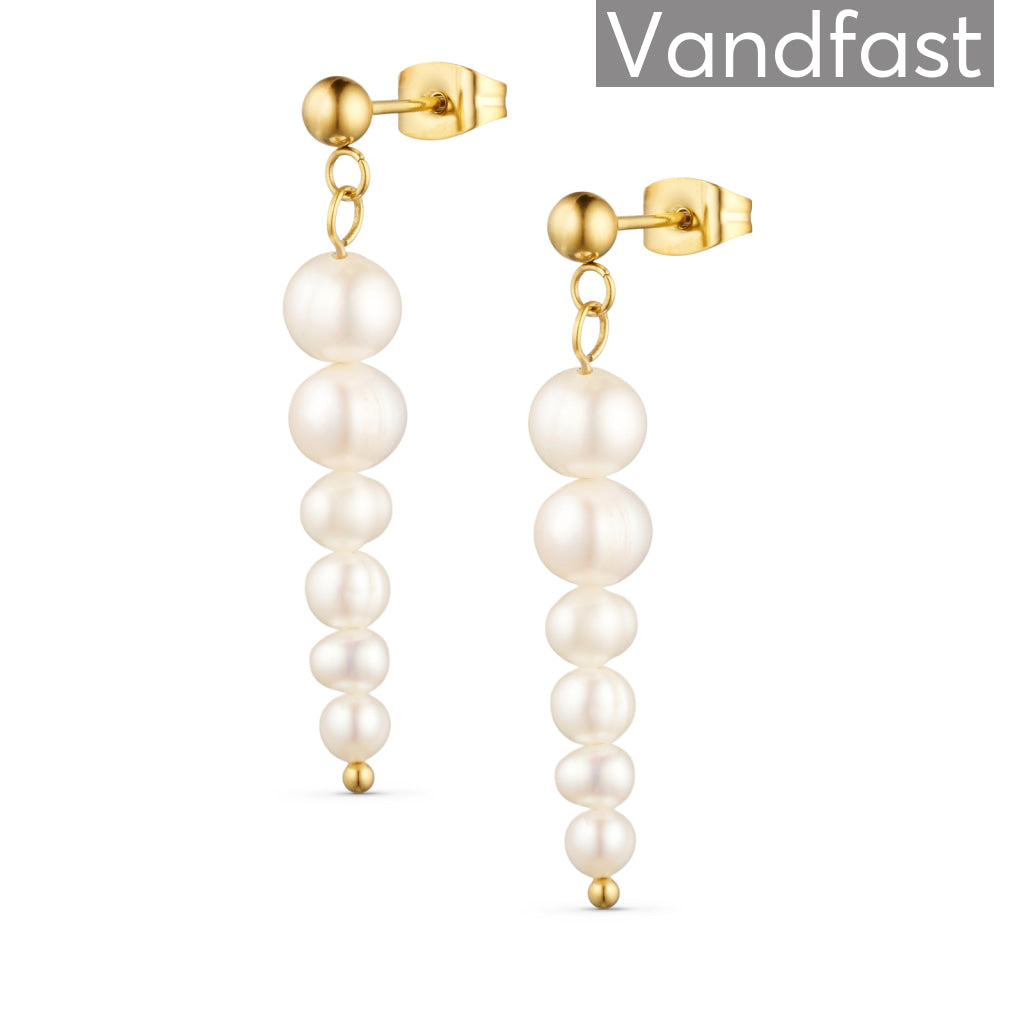 Annebrauner Pearl Diva øreringe 18k Guldbelagt