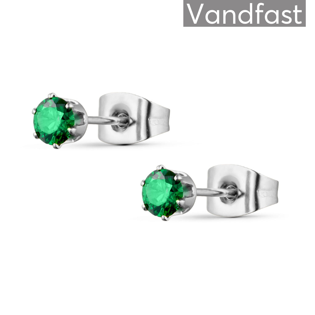 Annebrauner Princess 4mm  -green øreringe