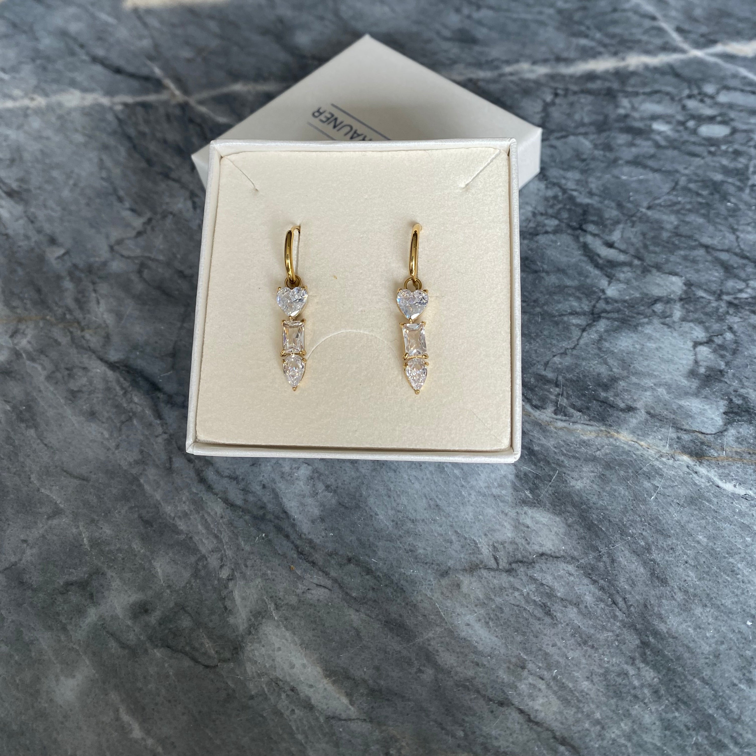 Annebrauner Stella Creoler 18k Guldbelagt