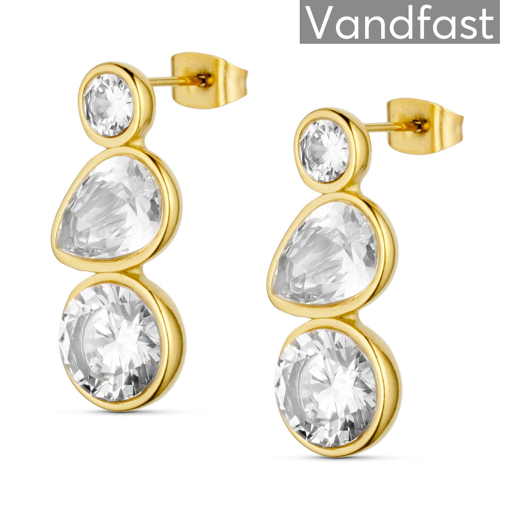 Annebrauner Teardrop øreringe 18k Guldbelagt