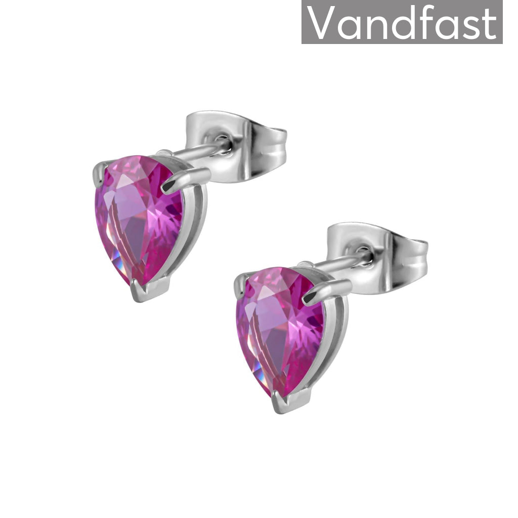 Annebrauner Waterdrop Rose øreringe