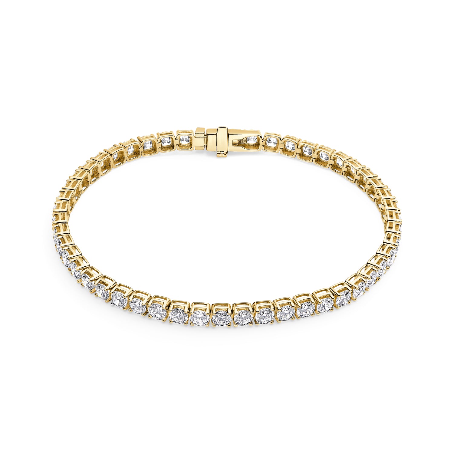 Armbånd Diamante Tennis 14 Kt  Guld El  Hvidguld   64-  72 Ct Tw  -  Vs Lab-grown Diamanter