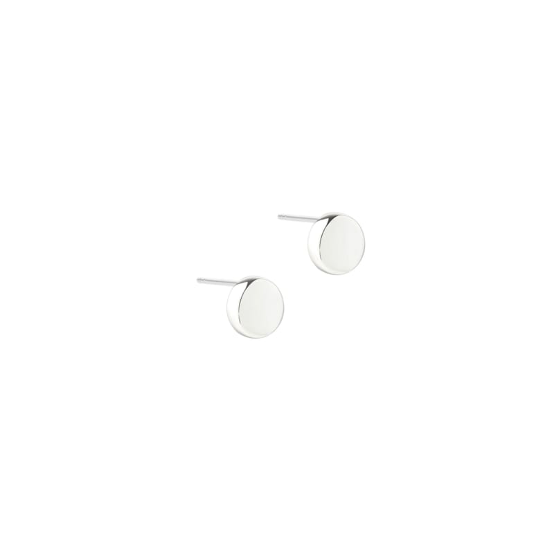 Big Globe Earrings    Silver