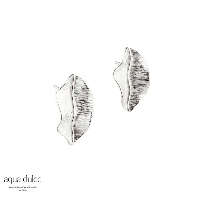 Cherry Leaf Big Earstud   Silver