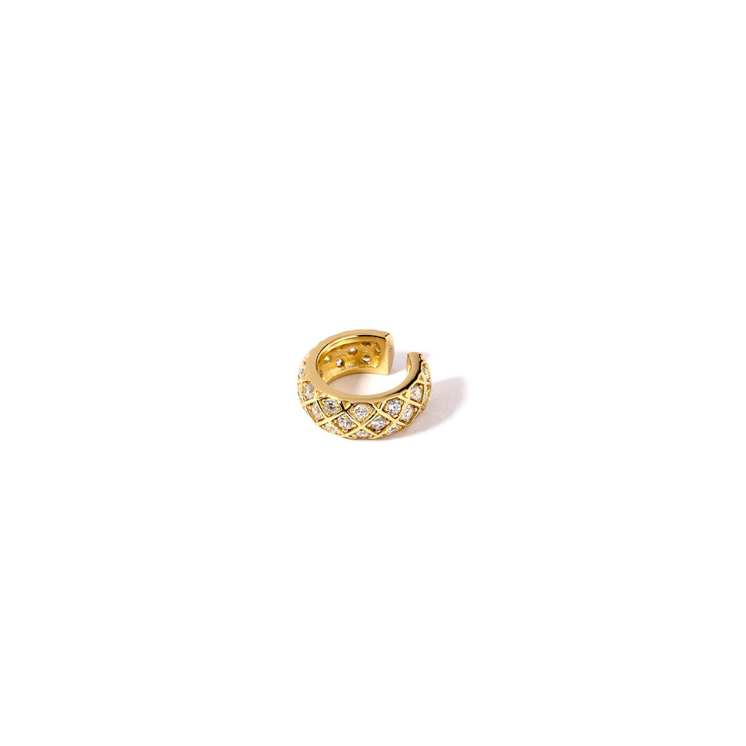Cuff   ørering  Blingthing Onesize Regulerbar Størrelse 18 Karat Forgyldt Sterling Sølv