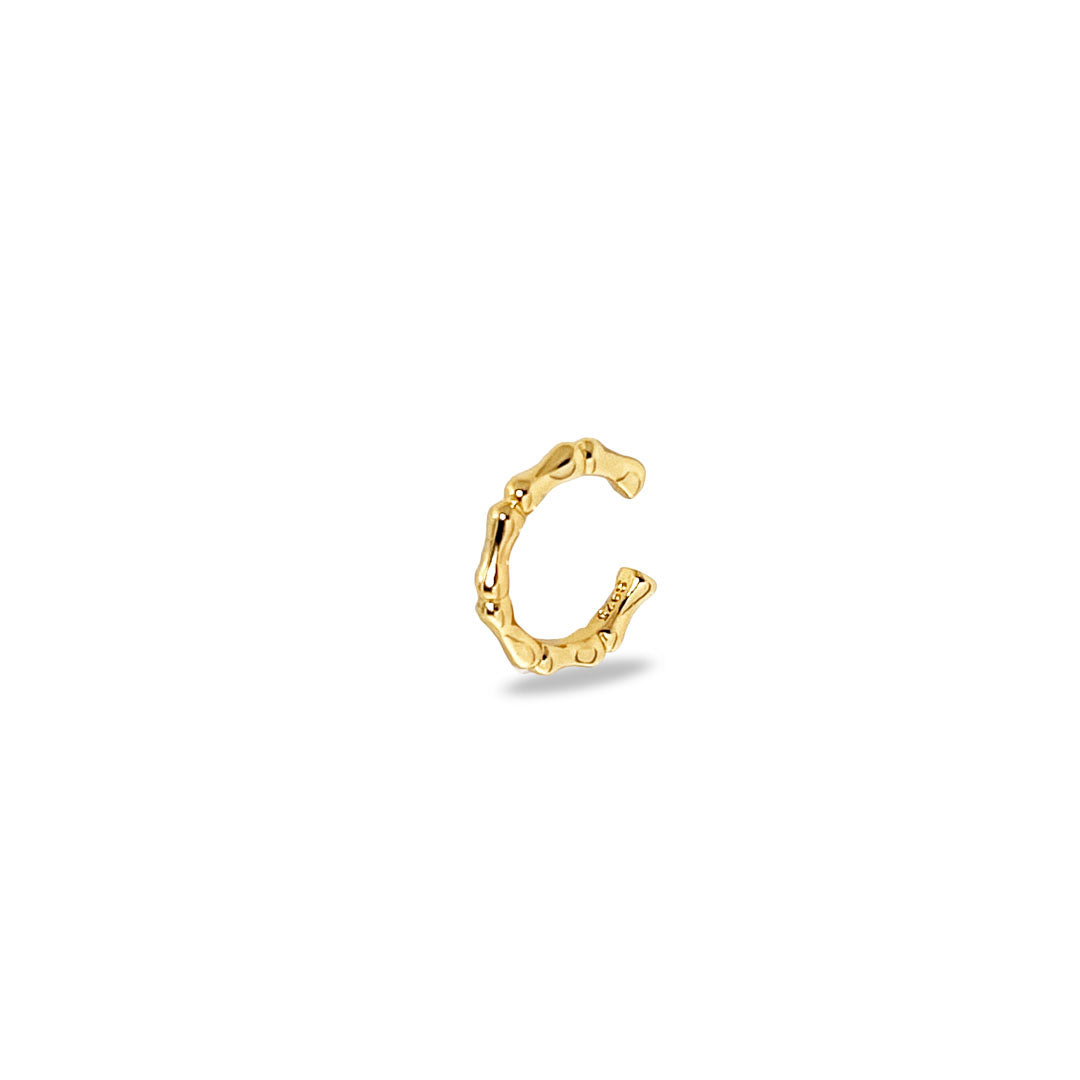 Cuff   ørering  Newbamboo Onesize Regulerbar Størrelse 18 Karat Forgyldt Sterling