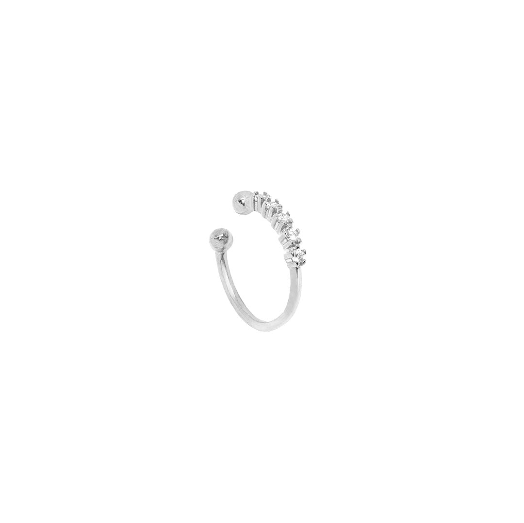 Cuff   ørering  Quintet Onesize Regulerbar Størrelse Sterling Sølv