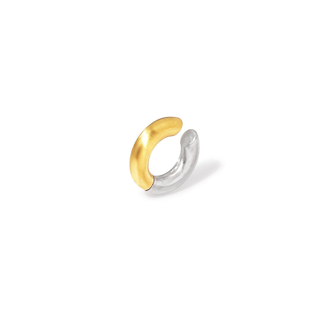 Cuff   ørering  Twotone Cuff 18 Karat Forgyldt