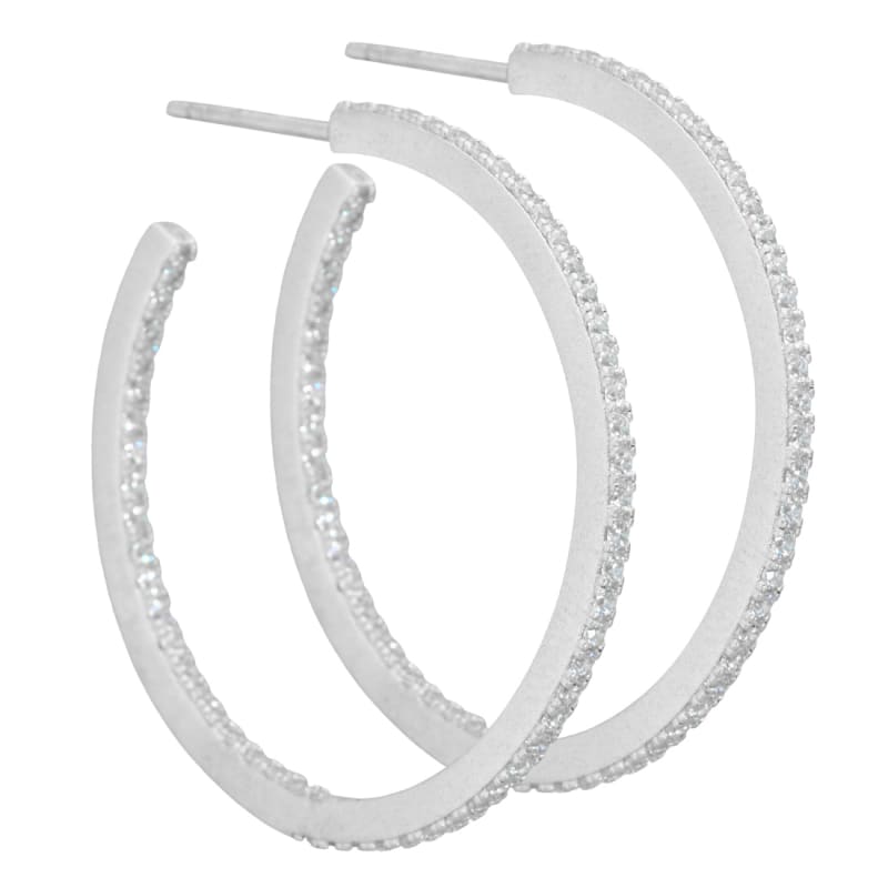 Dafne Hoops   Silver