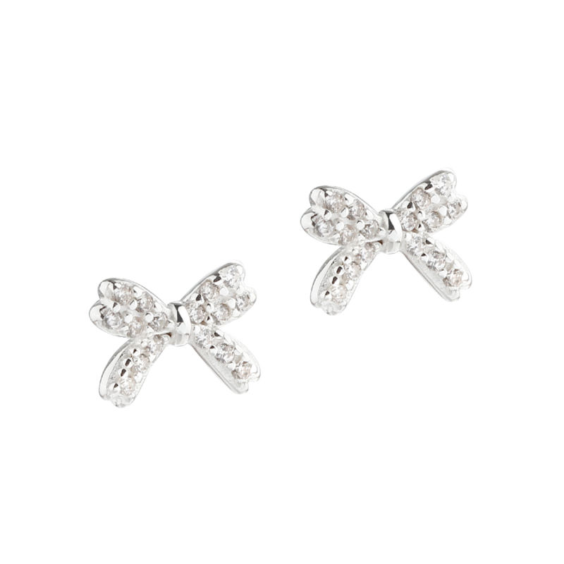 Darling Bow Earstud   Silver