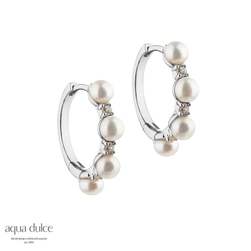 Darling Bubbels Hoops 18 Mm    Silver