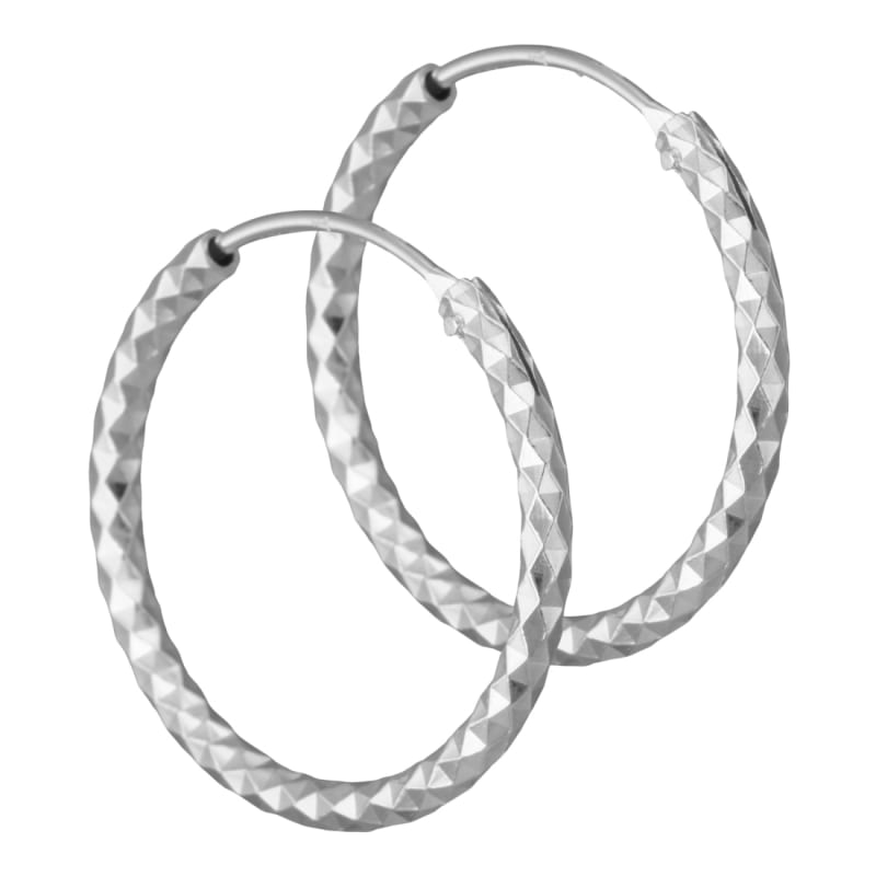 Dawn Hoops   Silver