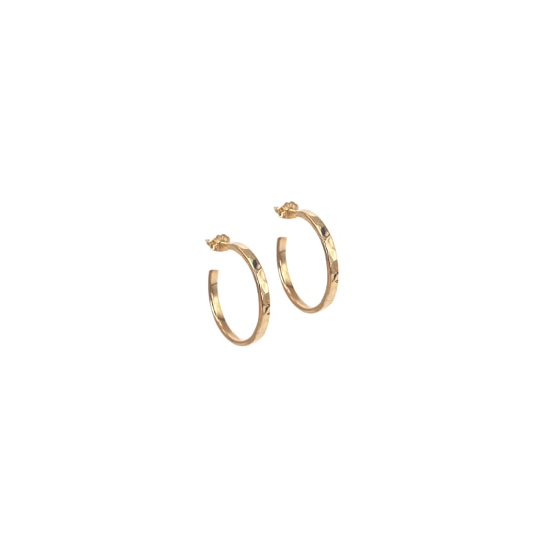 Elena Hoop Medium   Golden