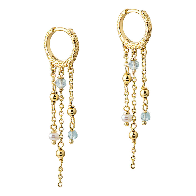 Lunella Sky Hoop   Golden