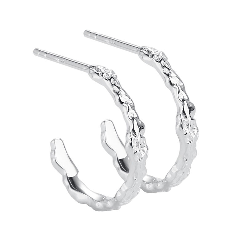 Mila Hoop 15 Mm   Silver