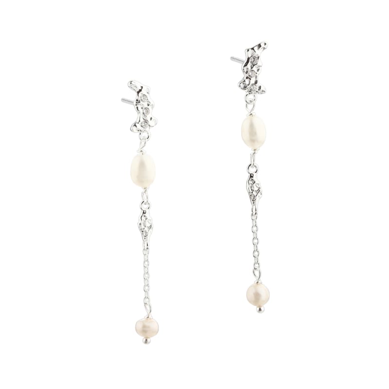 Milena Long Earstud   Silver