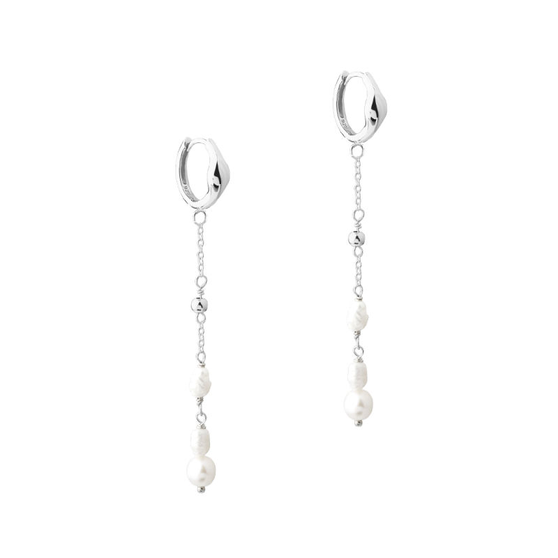 Moonlight Hoop   Silver