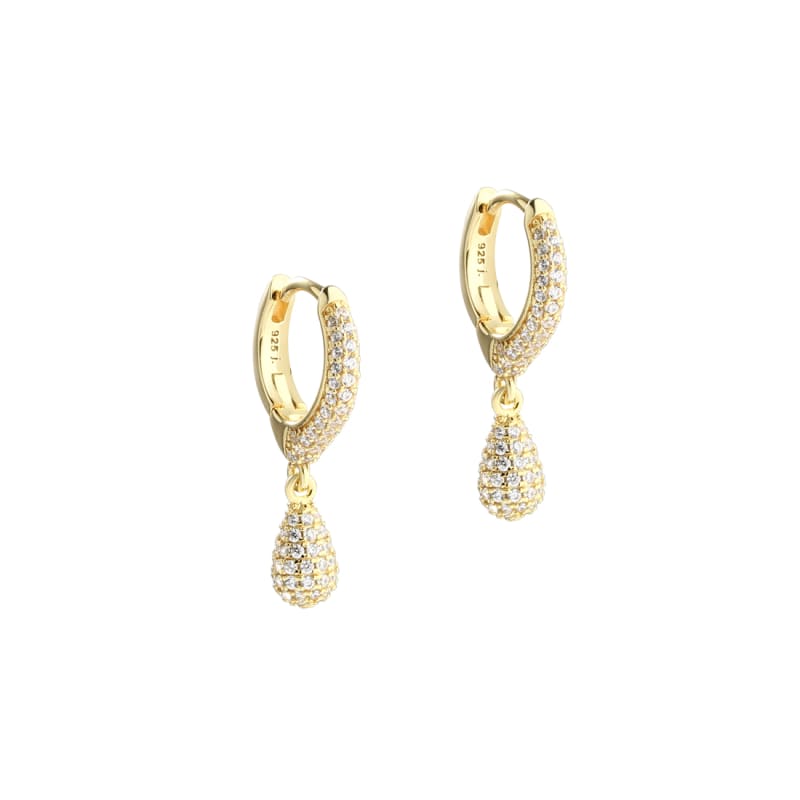 Pavé Hoop    Golden