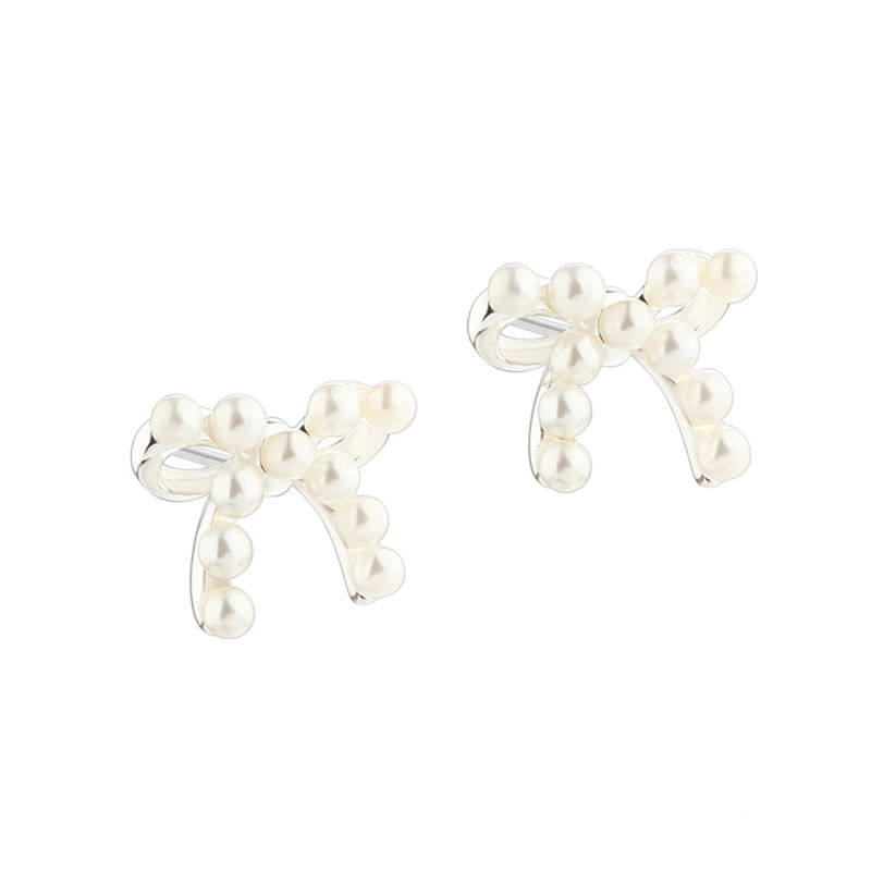 Pearly Bow   Silver