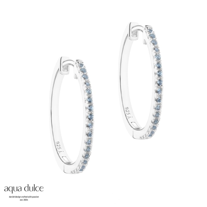 Ranva Sky Large Hoop   Silver