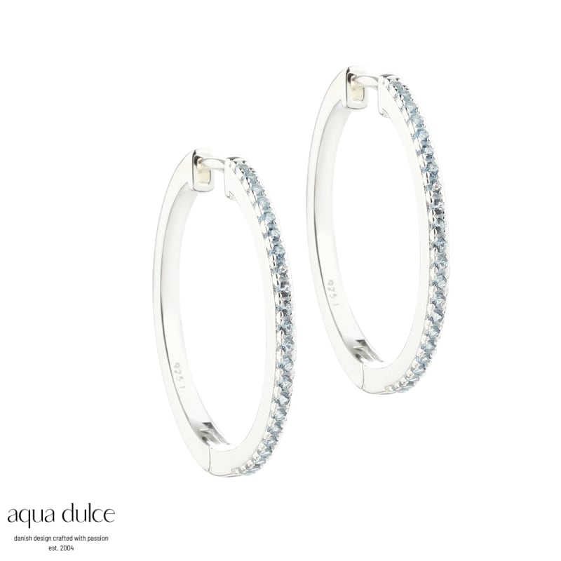 Ranva Sky   Large Hoop   Silver