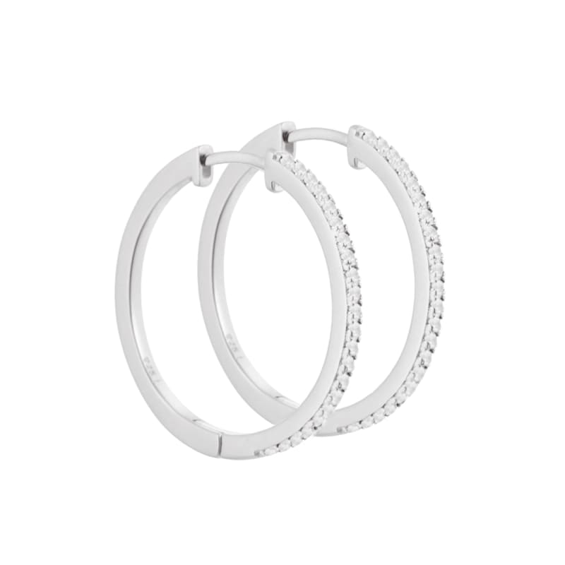 Raya Hoop 25 Mm    Silver