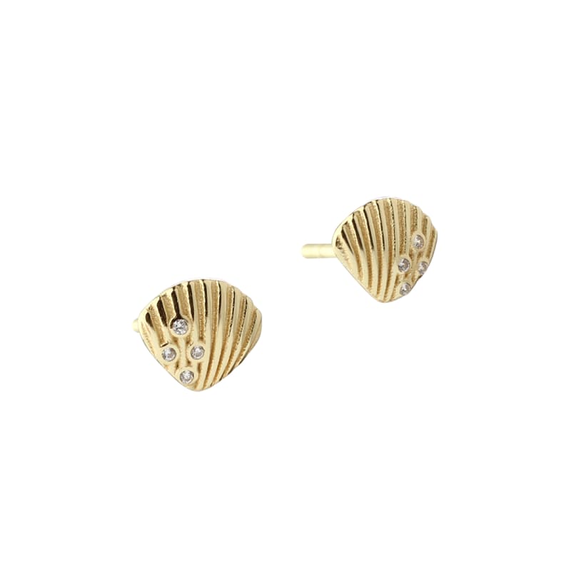 Shelly Medium Earstud   Golden