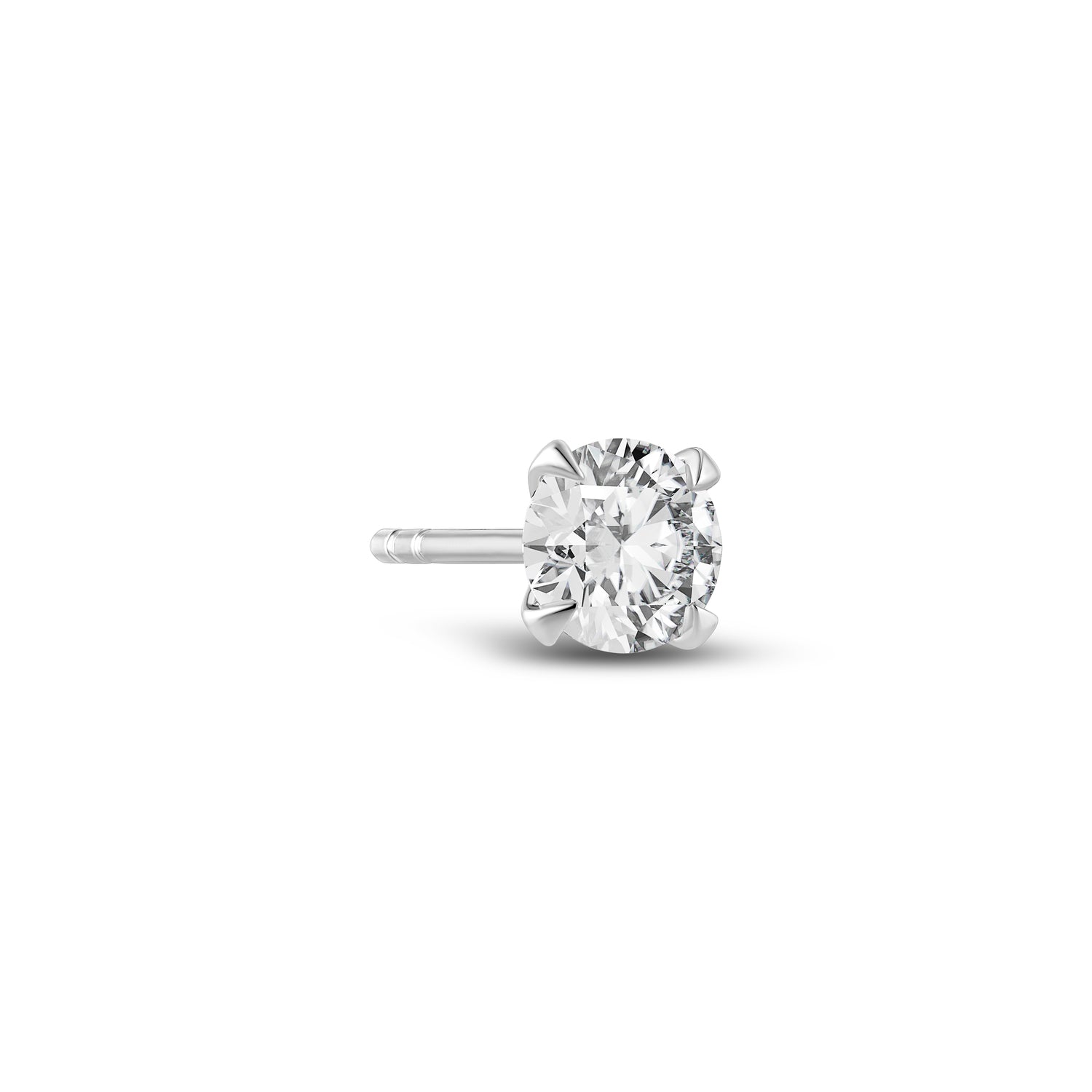 Solitaire ørering Venice Single 14 Kt  Guld El  Hvidguld   11-  50 Ct Tw  -  Vs Lab-grown Diamant