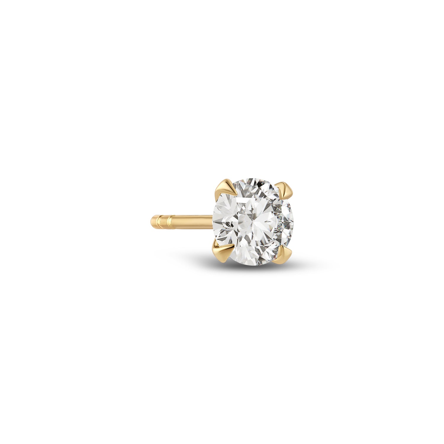 Solitaire ørering Venice Single 14 Kt  Guld El  Hvidguld   11-  50 Ct Tw  -  Vs Lab-grown Diamant