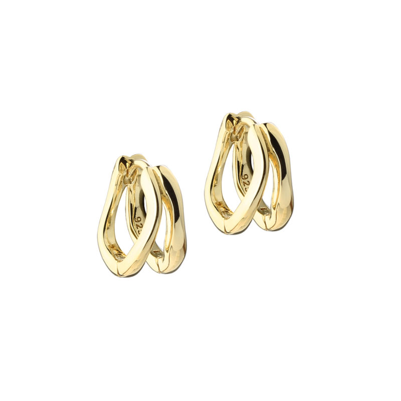 Sunella Simple Hoop 12 Mm   Golden