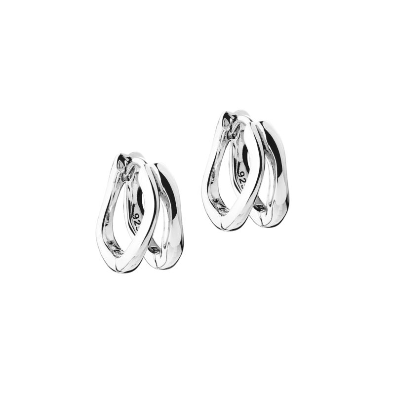 Sunella Simple Hoop 12 Mm   Silver