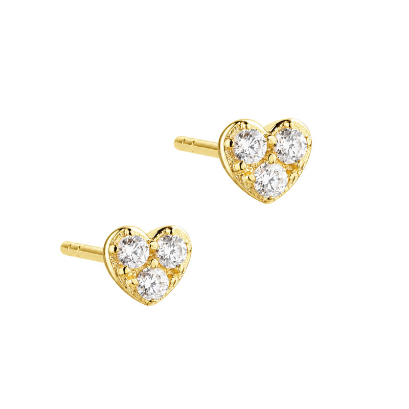 Tiny Heart Earstud   Golden