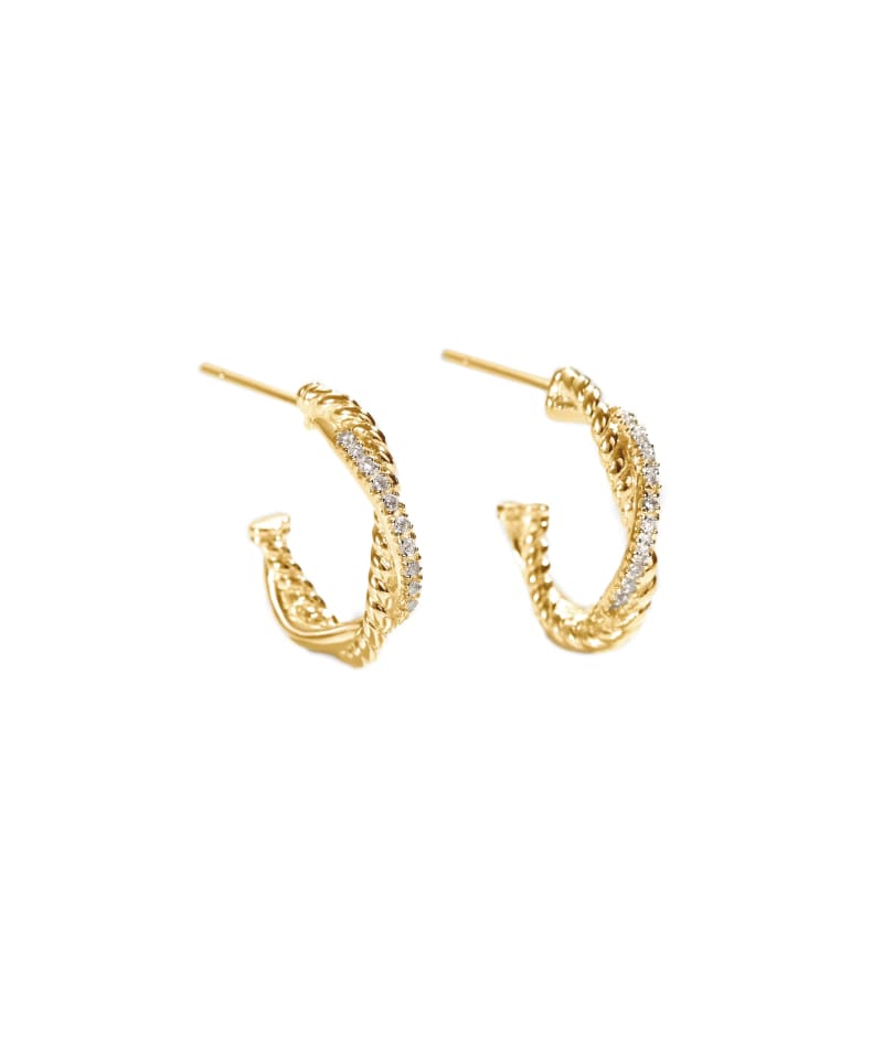 Twisted Darling Hoop   Golden