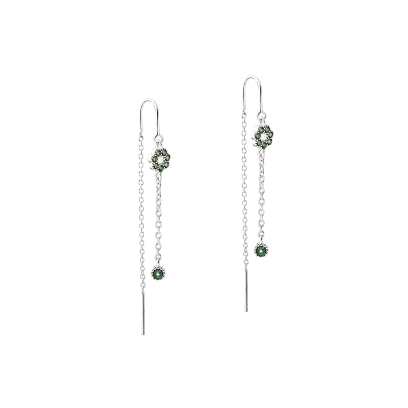 Verde Flower Earthread   Silver
