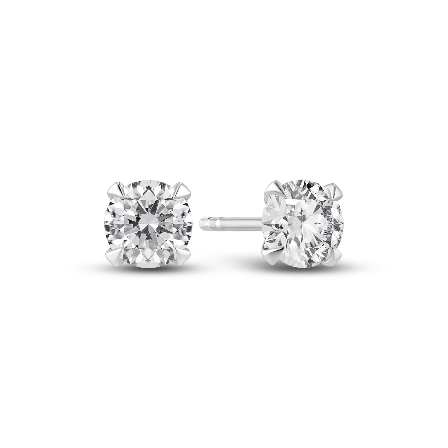 øreringe Venice Solitaire 14 Kt  Guld El  Hvidguld   22-  00 Ct Tw  -  Vs Lab-grown Diamanter