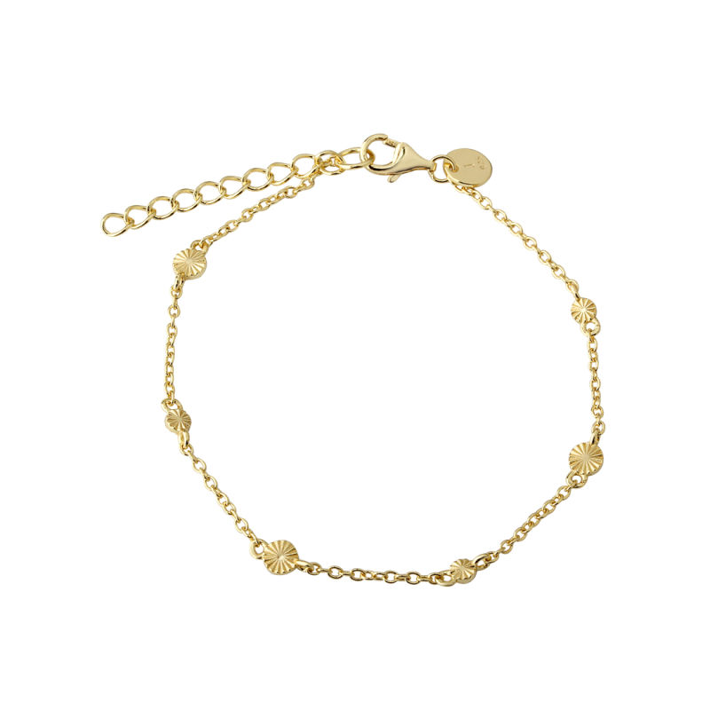 Line Simple Bracelet   Golden